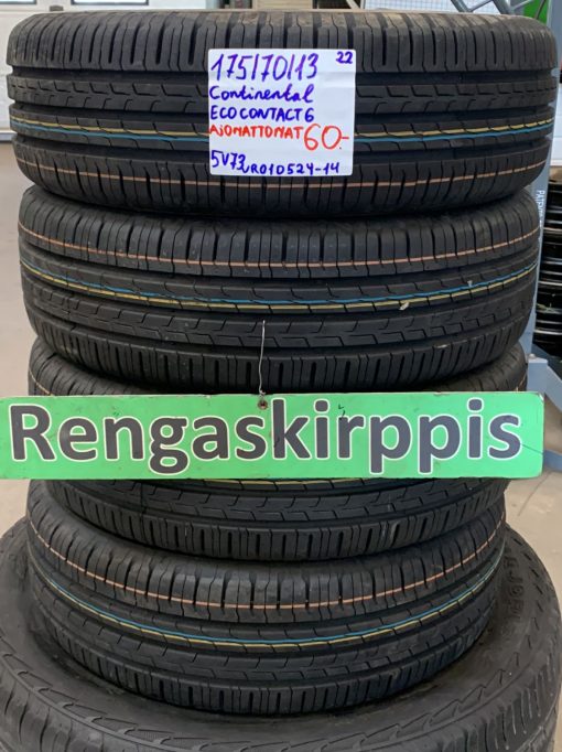 175/70R13 Continental EcoContact 6 kesä ajamattomat / 5V73