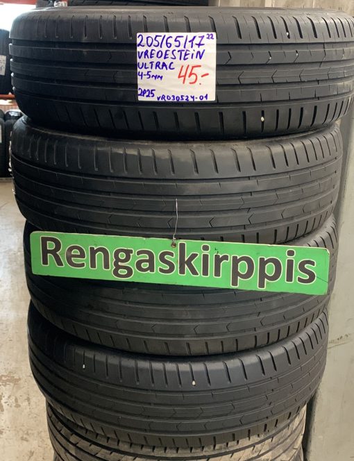 205/65R17 Vredestein Ultrac kesä 4-5mm / 2P25