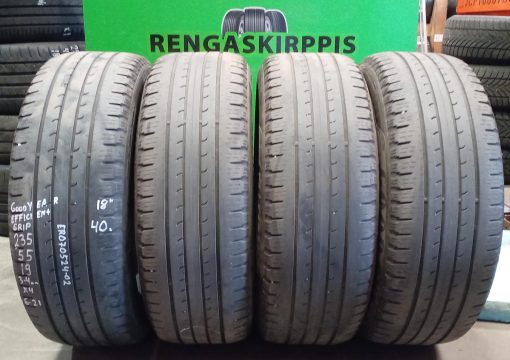 235/55R19 GoodYear EfficientGrip kesä 3-4mm / 6-21