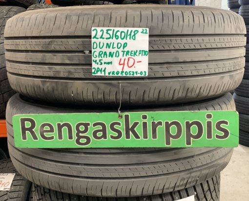 225/60R18 Dunlop Grandtrek PT30 kesä 4,5mm / 2P11