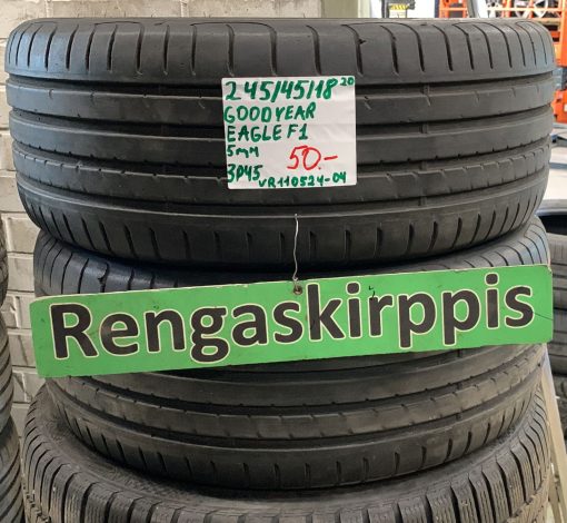 245/45R18 GoodYear Eagle F1 kesä 5mm / 3P45