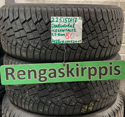 225/50R17 Continental IceContact 2 nasta 5,5-6mm / 3V25
