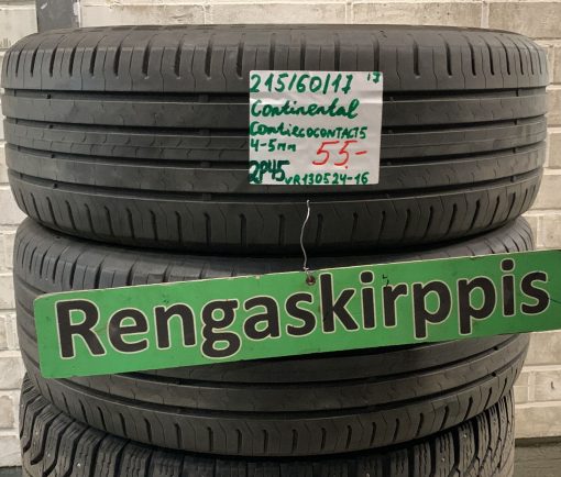 215/60R17 Continental ContiEcoContact 5 kesä 4-5mm / 3V35