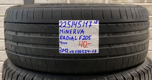 225/45R17 Minerva Radial F205 kesä 4mm / 3P12