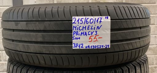 215/60R17 Michelin Primacy 3 kesä 5mm / 3P12