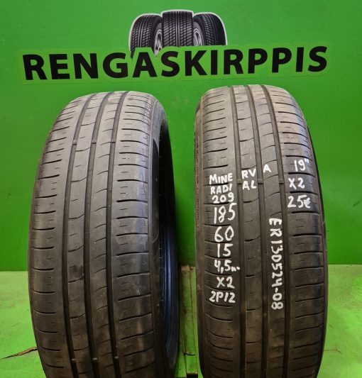 185/60R15 Minerva Radial 209 kesä 4,5mm / 2P12