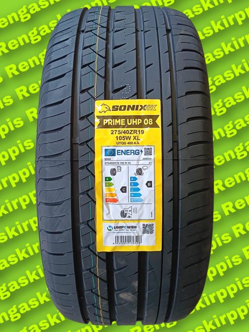 275/40R19 Sonix Prime UHP 08 105W C, B 72dB/ kesä