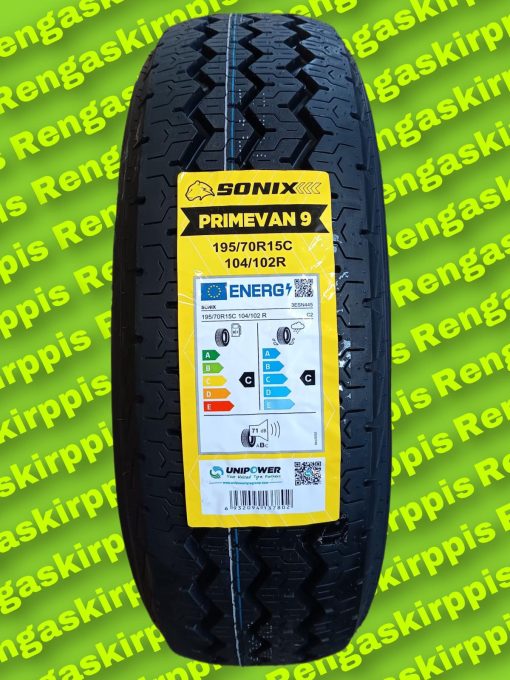 195/70R15C Sonix Primevan 9 104/102R C, C 71dB/ kesä