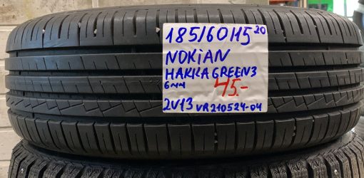 185/60R15 Nokian Hakka Green 3 kesä 6mm / 2V13