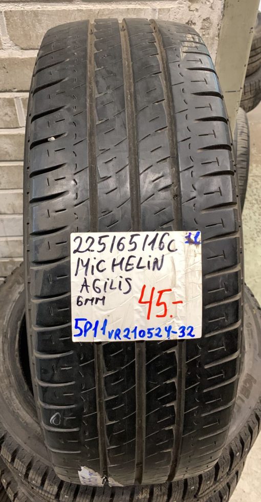 225/65R16C Michelin Agilis kesä 6mm / 5P11