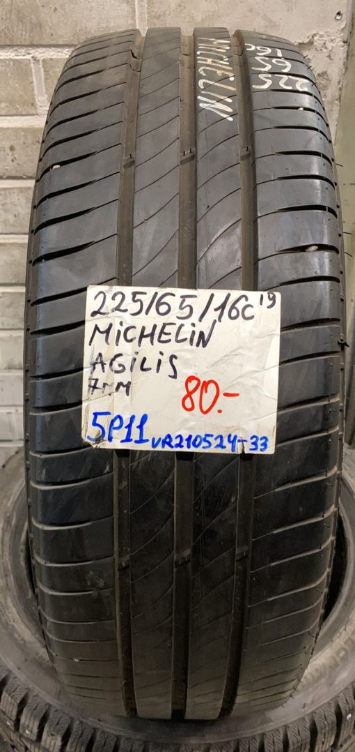 225/65R16C Michelin Agilis kesä 7mm / 5P11