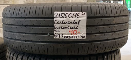 215/60R16 Continental EcoContact 6 kesä 4mm / 6P13