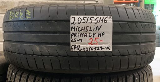 205/55R16 Michelin Primacy HP kesä 3,5mm / 6P12
