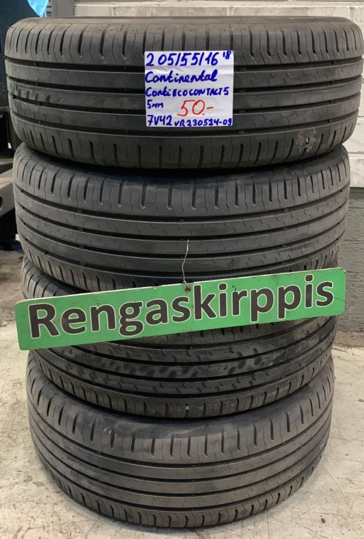 205/55R16 Continental ContiEcoContact 5 kesä 5mm / 7V42