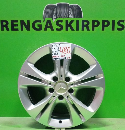 17" 5x112 ET48,5 K66,6 17"x7 Mersu Oem / 3-9