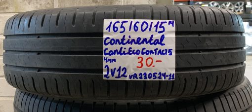 165/60R15 Continental ContiEcoContact 5 kesä 4mm / 2V12