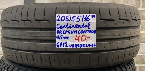 205/55R16 Continental PremiumContact 6 kesä 4,5mm / 6P12