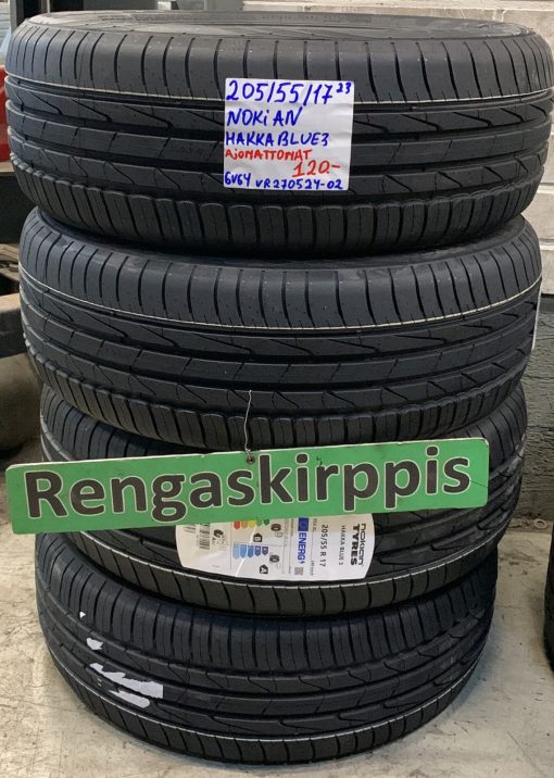 205/55R17 Nokian Hakka Blue 3 kesä ajamattomat / 6V64