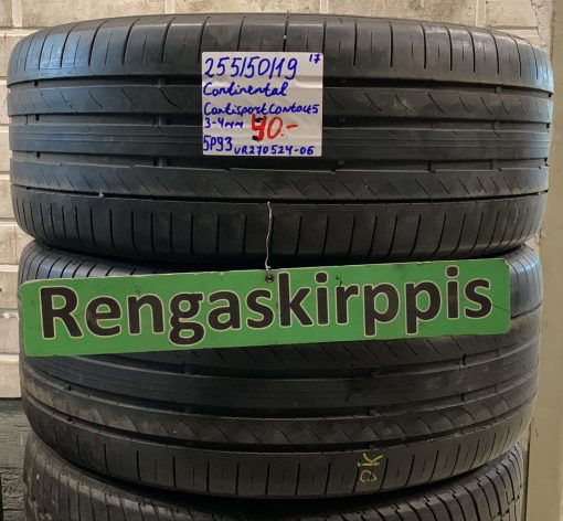 255/50R19 Continental ContiSportContact 5 kesä 3-4mm / 5P93