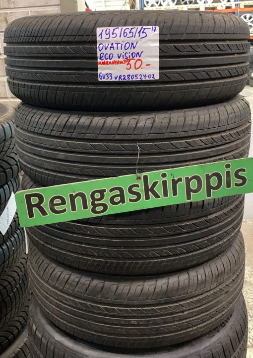 195/65R15 Ovation Eco Vision kesä uudenveroiset / 6V33