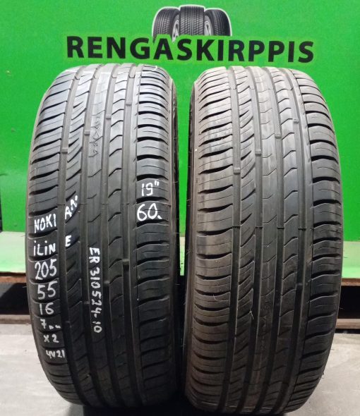 205/55R16 Nokian ILine kesä 7mm / 4V21