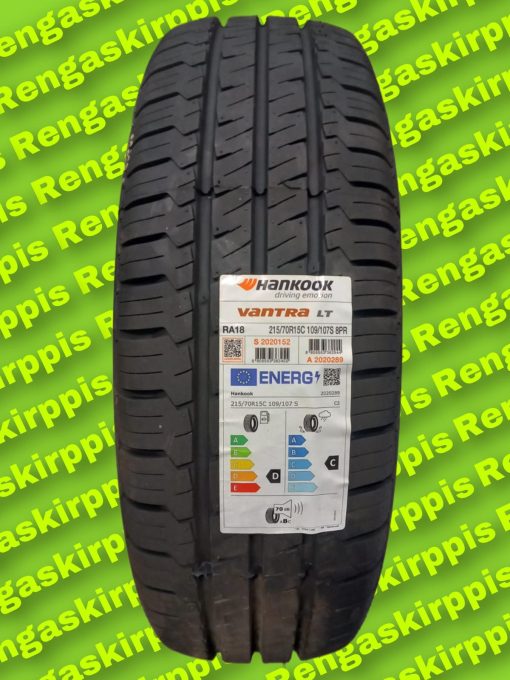 215/70R15C Hankook RA18 Vantra LT 109/107S D, C 70dB/ kesä