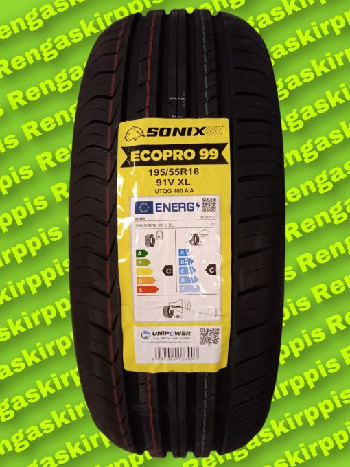 195/55R16 Sonix Ecopro 99 91V C, C 68dB/ kesä