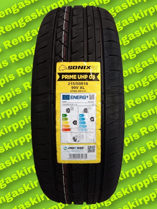 215/55R18 Sonix Prime UHP 08 99V C, B 70dB/ kesä