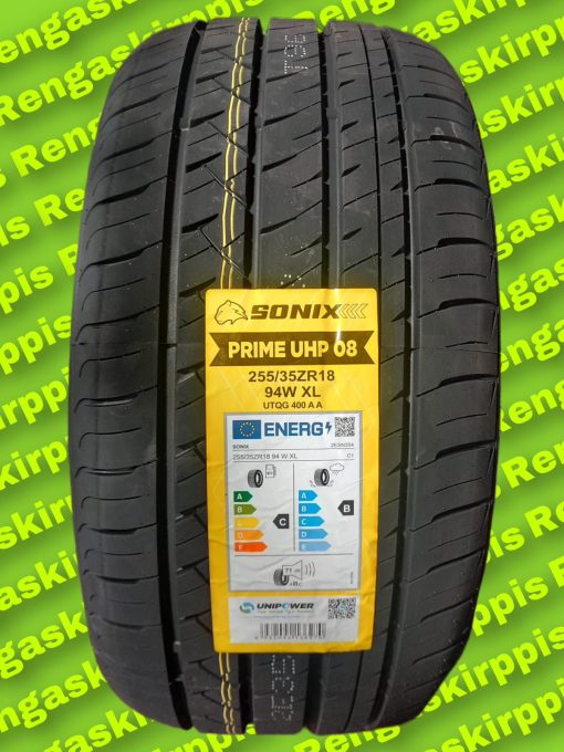 255/35R18 Sonix Prime UHP 08 94W C, B 71dB/ kesä