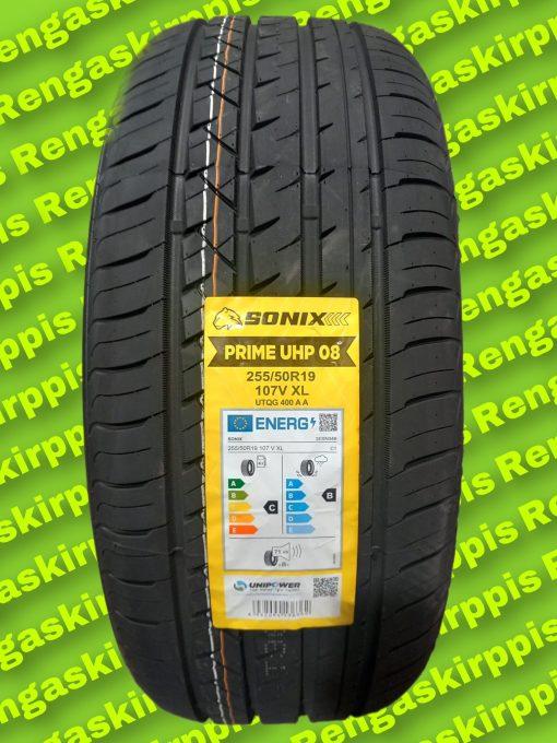 255/50R19 Sonix Prime UHP 08 107V C, B 71dB/ kesä