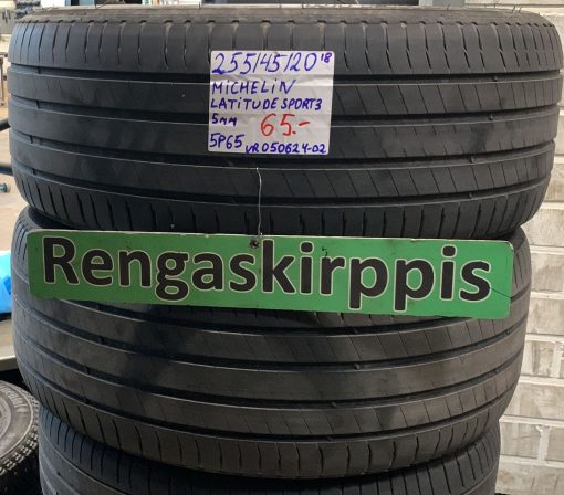 255/45R20 Michelin Latitude Sport 3 kesä 5mm / 5P65