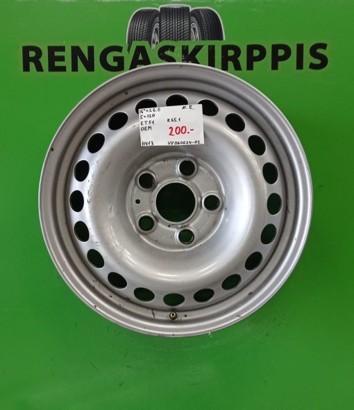16" 5x120 ET51 K65,1 16"x6,5 Oem Ajamattomat / H413