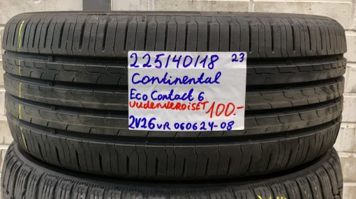 225/40R18 Continental EcoContact 6 kesä uudenveroiset / 2V26