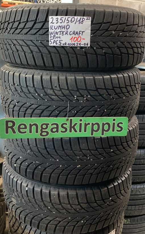 235/50R18 Kumho WinterCraft kitka 7-8mm / 5P65