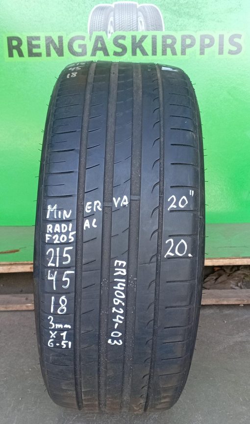 215/45R18 Minerva Radial F205 kesä 3mm / 6-51