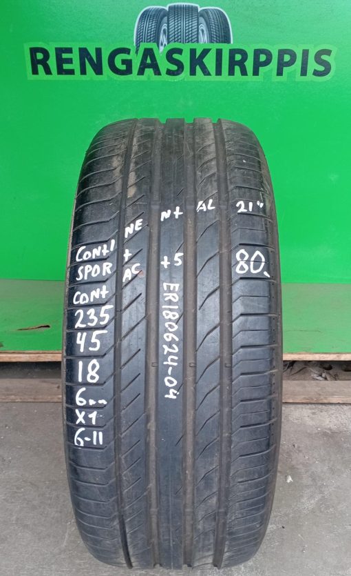 235/45R18 Continental SportContact 5 kesä 6mm / 6-11