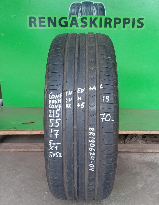 215/55R17 Continental PremiumContact 5 kesä 5mm / 5V52