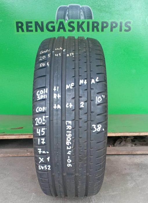 205/45R17 Continental SportContact 2 kesä 7mm / 5V52
