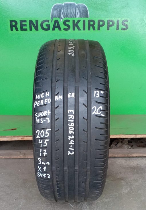 205/45R17 High Performer Sport HS3 kesä 3mm / 5V52