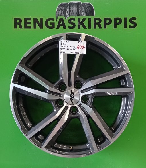 18" 5x108 ET50,5 K63,4 18"x7,5 Uudenveroiset / H555