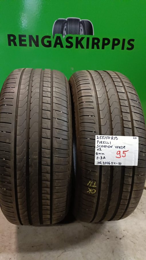 255/50R19 Pirelli Scorpion Verde kesä 6mm / 1-3A