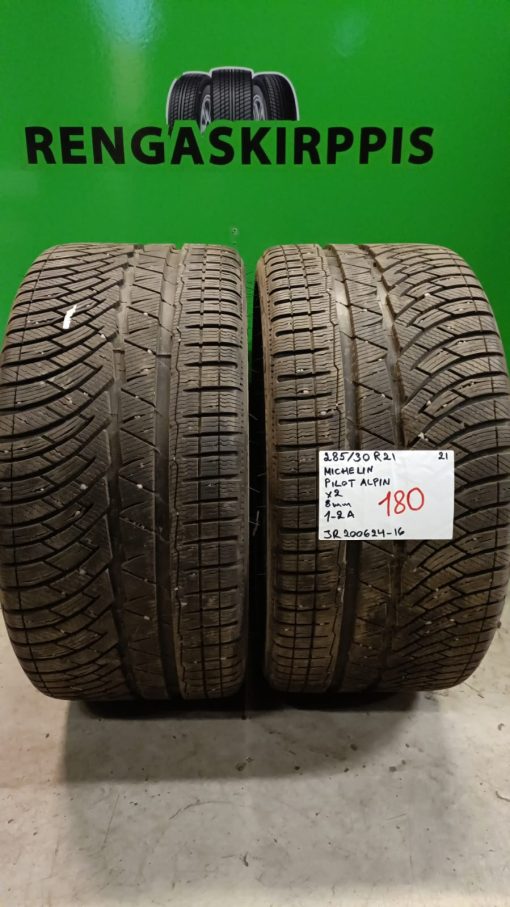 285/30R21 Michelin Pilot Alpin kitka 8mm / 1-2A