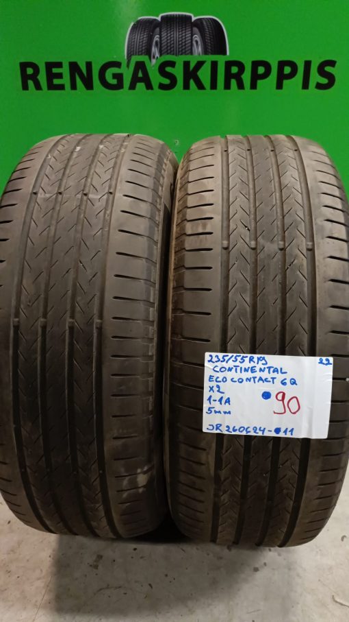 235/55R19 Continental EcoContact 6 Q kesä 5mm / 1-1A