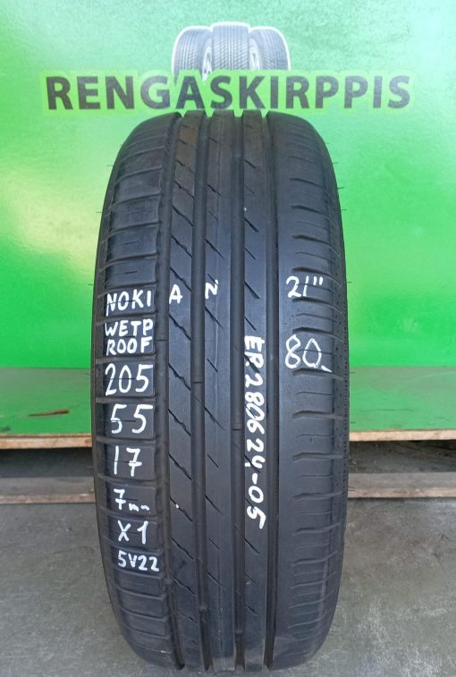 205/55R17 Nokian Wetproof kesä 7mm / 5V22