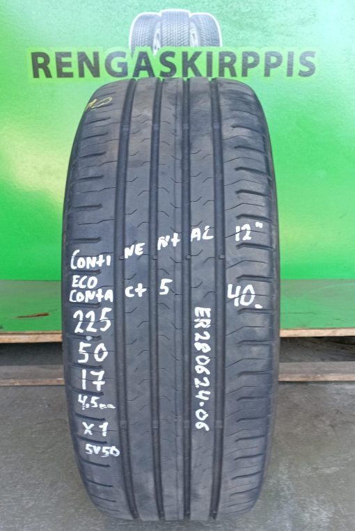 225/50R17 Continental EcoContact 5 kesä 4,5mm / 5V50