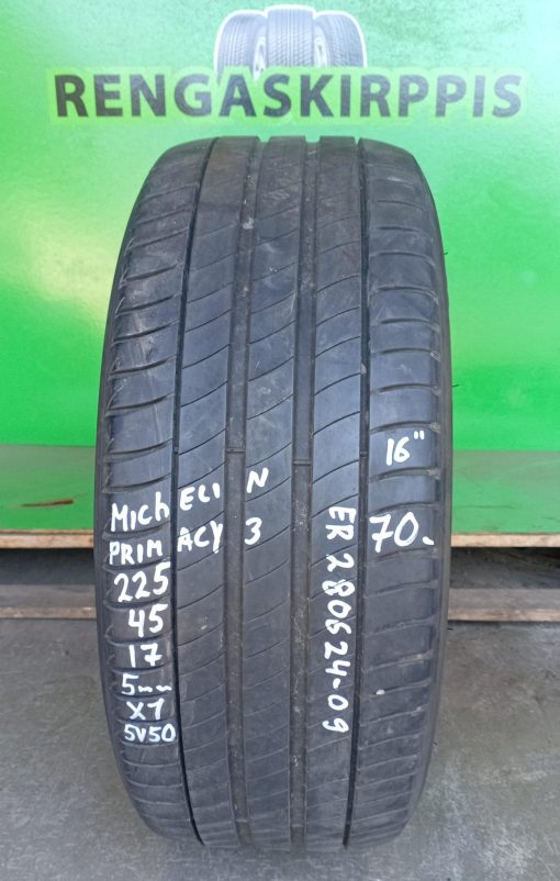 225/45R17 Michelin Primacy 3 kesä 5mm / 5V50