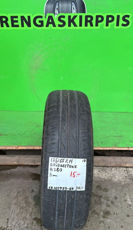 175/65R14 Bridgestone B280 kesä 3mm / 3V11