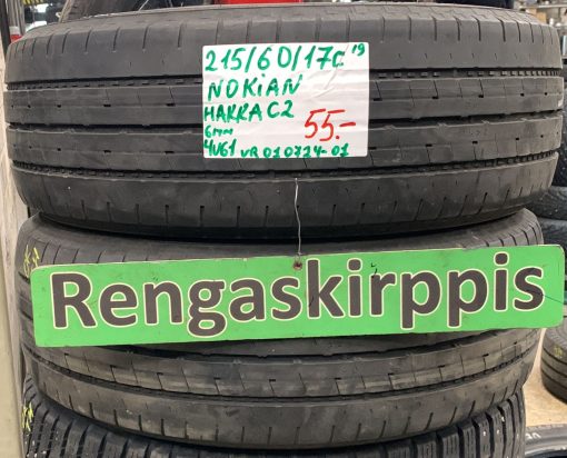 215/60R17C Nokian Hakka C2 kesä 6mm / 4V61