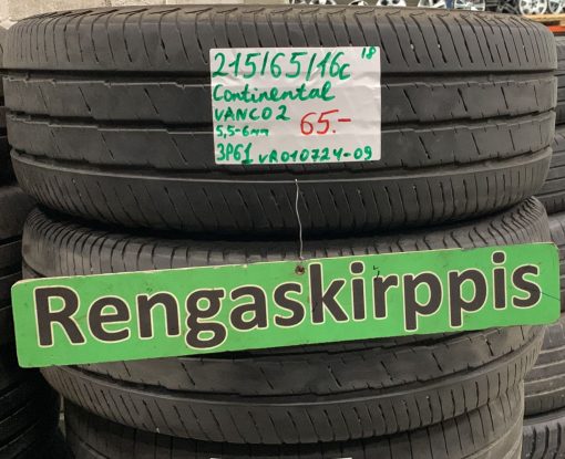 215/65R16C Continental Vanco 2 kesä 5,5-6mm / 3P61