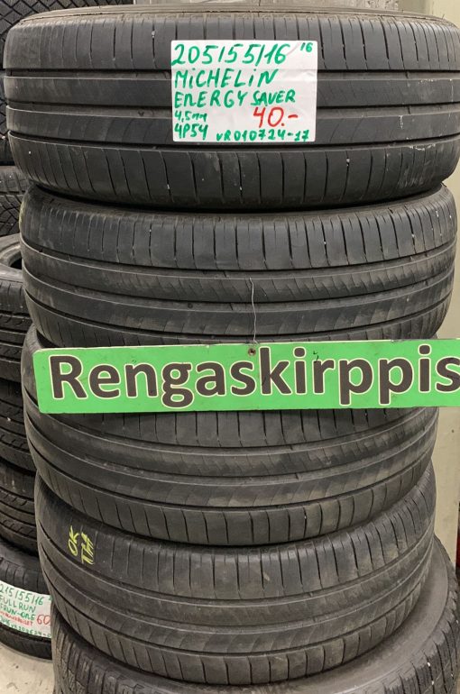 205/55R16 Michelin Energy saver kesä 4,5mm / 4P54